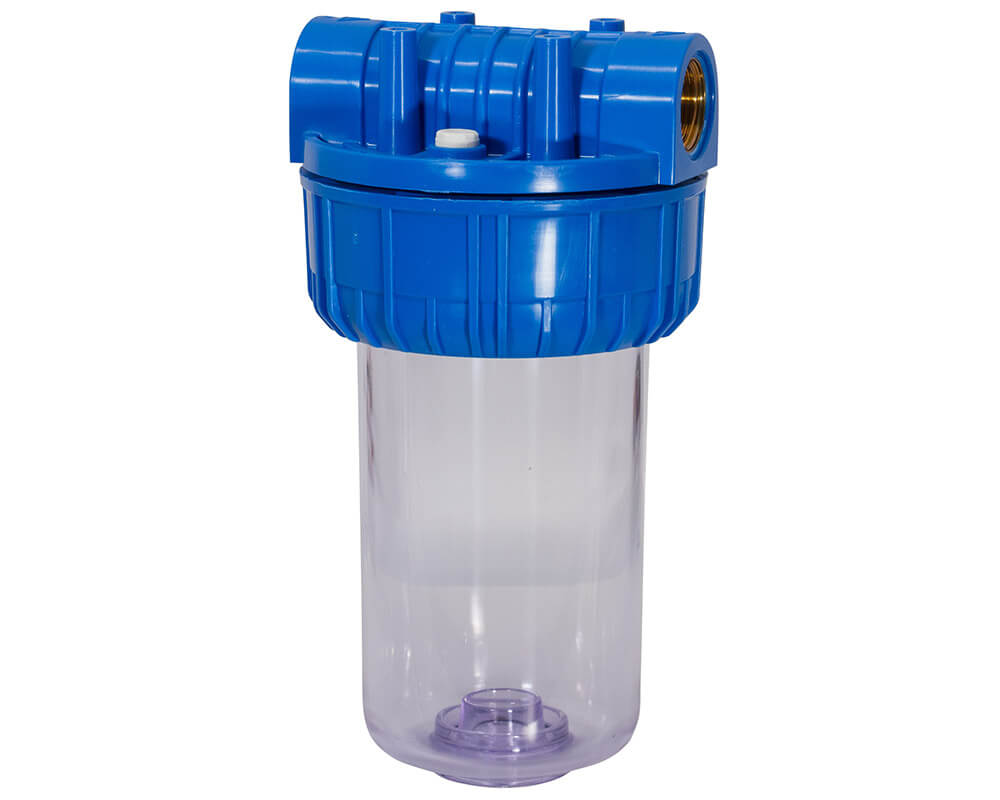 Contenitore-filtro acqua attacchi in linea - 9072